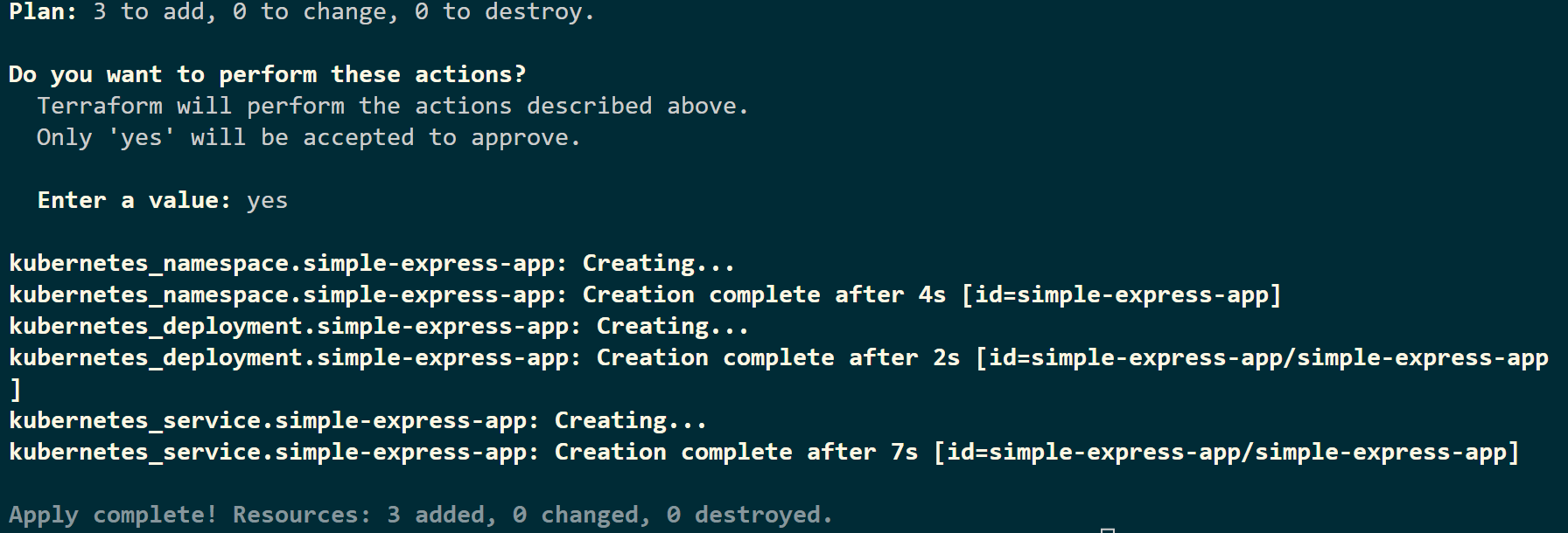 Terraform Apply Command