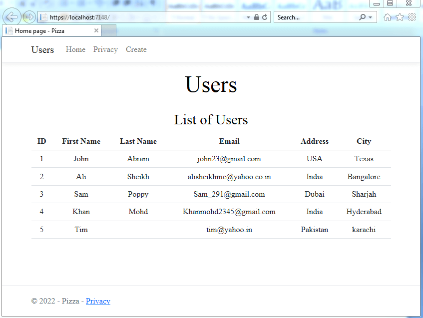 Guide to Razor Page CRUD using ASP.NET Core and HTML