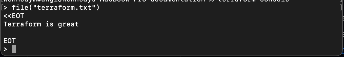 Terraform file function