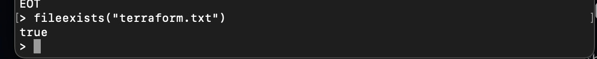 Terraform fileexists function