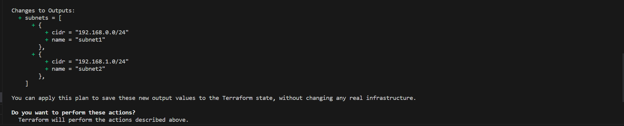 Terraform subnet function