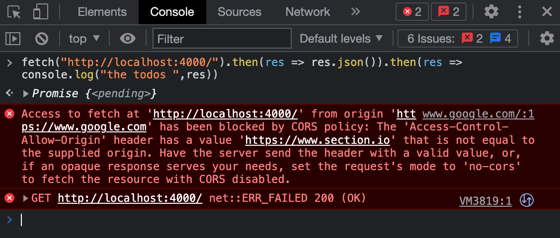 How to use CORS in Node.js