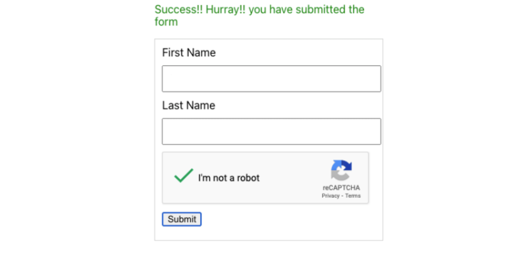 Create reCAPTCHA V2 With Google Captcha and React